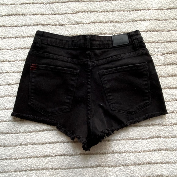 UO High-Waisted Denim Shorts - Picture 2 of 2